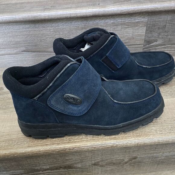 SAO blue suede ankle boots men\'s 14 main image 4